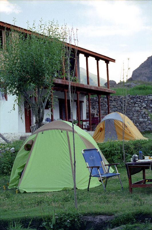 03 Camp At Tarashing Trekkers Lodge We camped next to the Trekker�s Lodge in Tarashing.